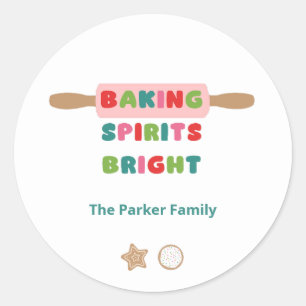 Baking Spirits Bright Christmas Stickers