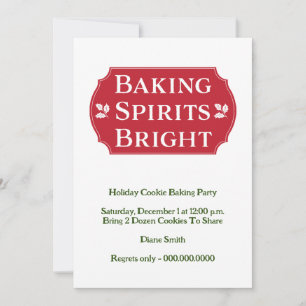 Baking Spirits Bright Cookie Holiday Card