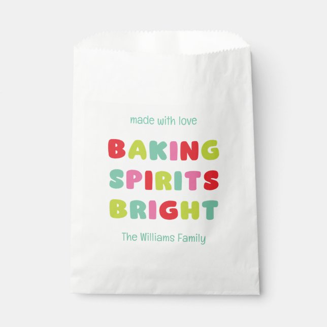 Baking Spirits Bright Favour Bag (Front)