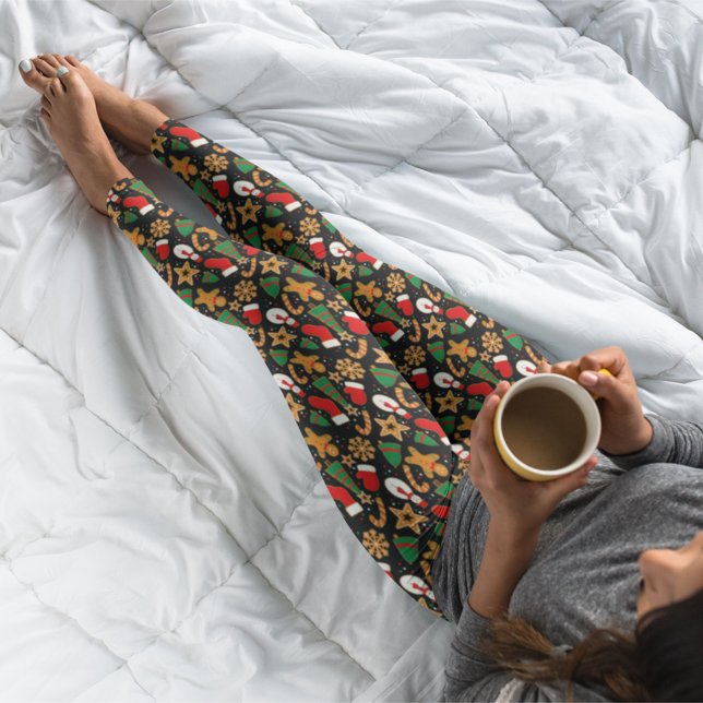 Baking Spirits Bright Gingerbread Christmas Cookie Leggings (Creator Uploaded)