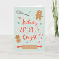 Baking Spirits Bright Greeting Card