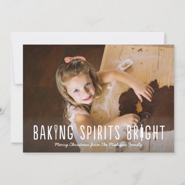 Baking Spirits Bright Holiday card (Front)