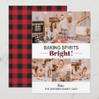 Baking Spirits Bright Holiday Christmas Photo Card