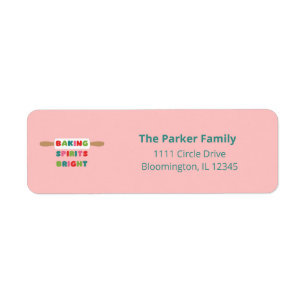 Baking Spirits Bright Return Address Labels
