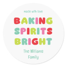 Baking Spirits Bright Sticker