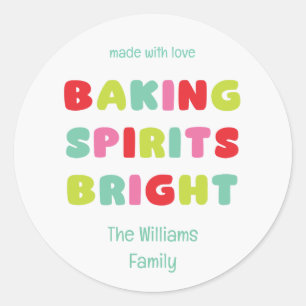 Baking Spirits Bright Sticker