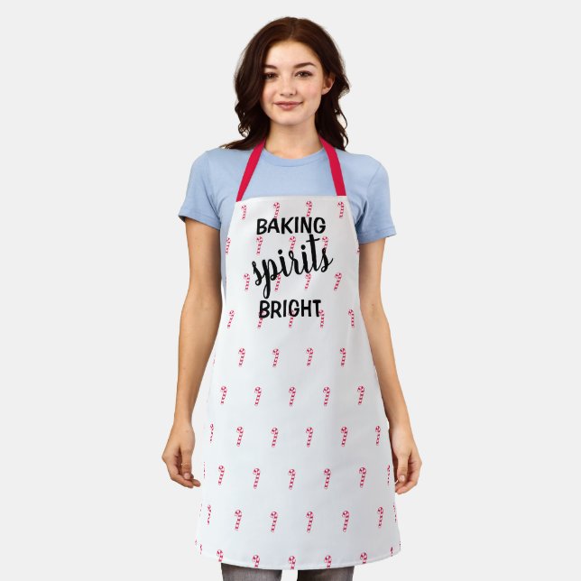 Baking Spirits Brights Christmas Apron (Worn)