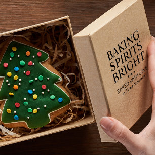 Baking Sprits Bright Name Rubber Stamp