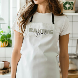 Baking Squad Simple Text Matching Group Apron
