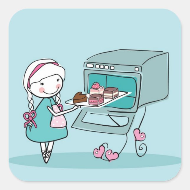Baking Square Sticker (Front)