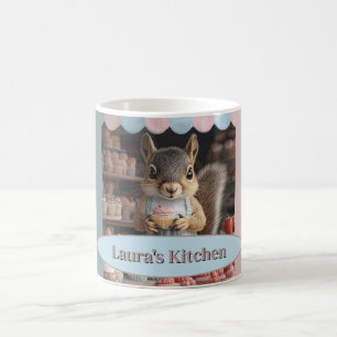Baking Squirrel with Cupcake Coffee Mug