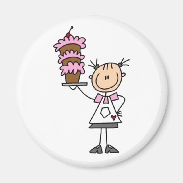 Baking Stick Figure Magnet (Front)