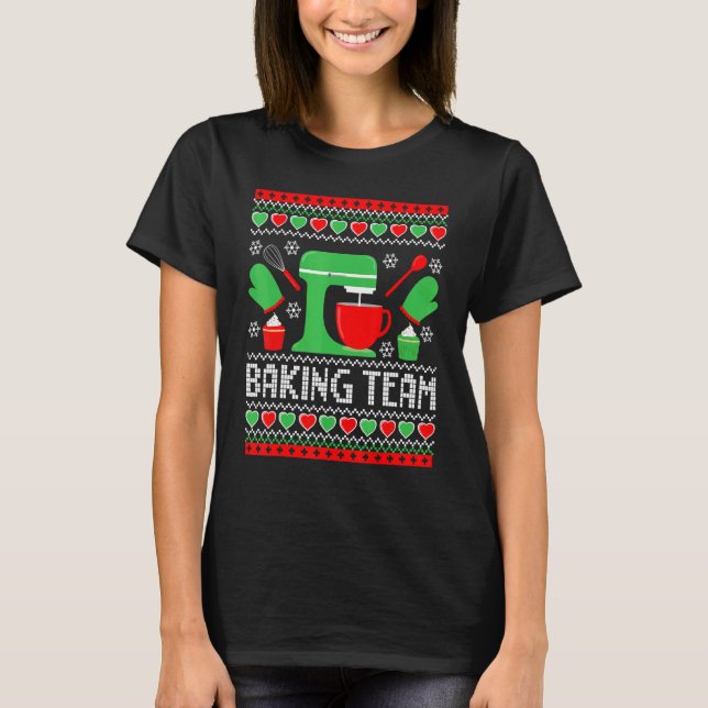 Baking Team T Ugly Christmas Tee (Front)