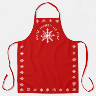 Baking Through The Snow l Snowflakes Apron