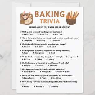 Baking Trivia Game