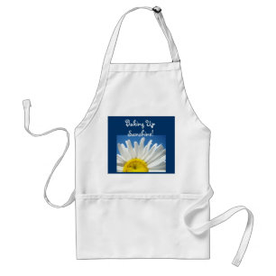 Baking Up Sunshine aprons Blue Sky Daisy Floral