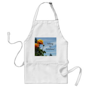 Baking Up Sunshine! aprons Blue Sky Orange Rose
