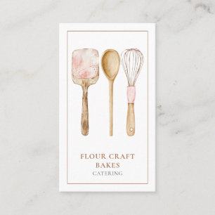 Baking Utensils Baker Business Card