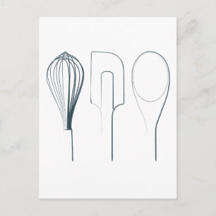 Baking Utensils Postcard