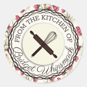 Baking utensils whisk from the kitchen of sticker