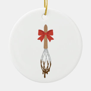 Baking Whisk Ceramic Ornament