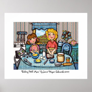 Baking With Mum by Jamie Wogan Edwards Poster