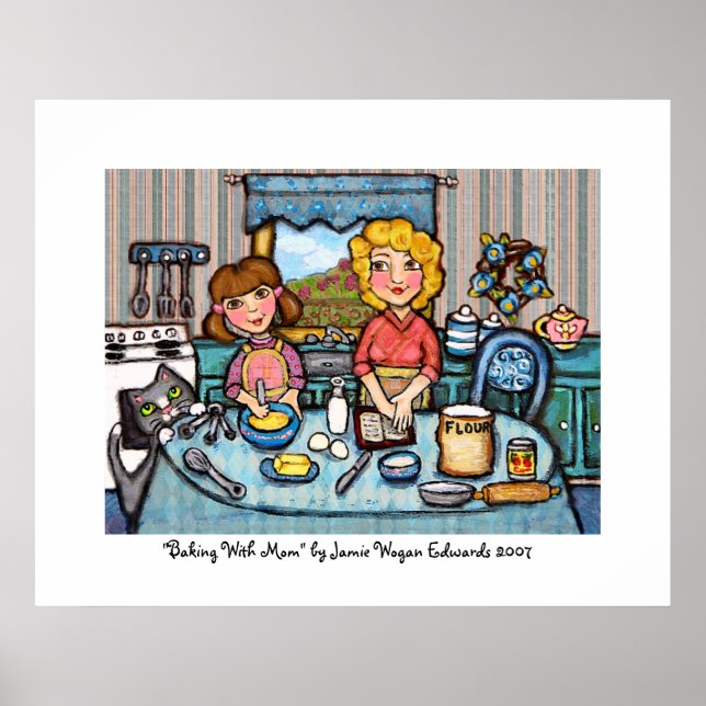 Baking With Mum by Jamie Wogan Edwards Poster (Front)