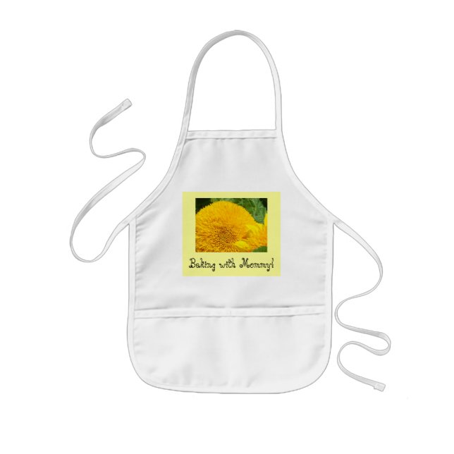 Baking with Mummy! Kid's aprons Summer Sunflower (Front)