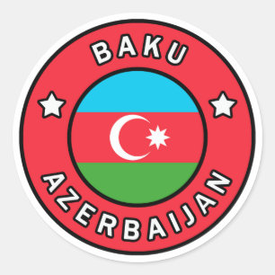 Baku Azerbaijan Classic Round Sticker