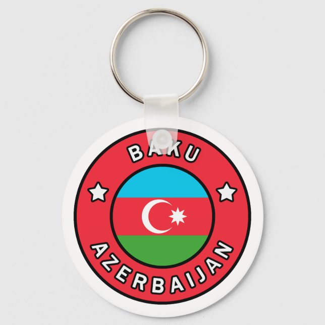 Baku Azerbaijan Key Ring (Front)