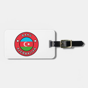 Baku Azerbaijan Luggage Tag
