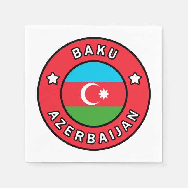 Baku Azerbaijan Napkin (Front)