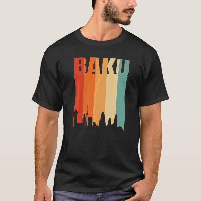 Baku Skyline   T-Shirt (Front)