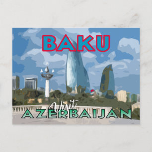 Baku, Visit Azerbaijan Postcard