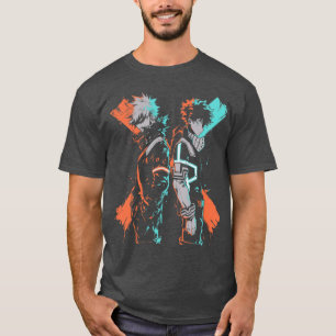 Bakugo and Deku Minimalist Graffiti Art gift T-Shirt