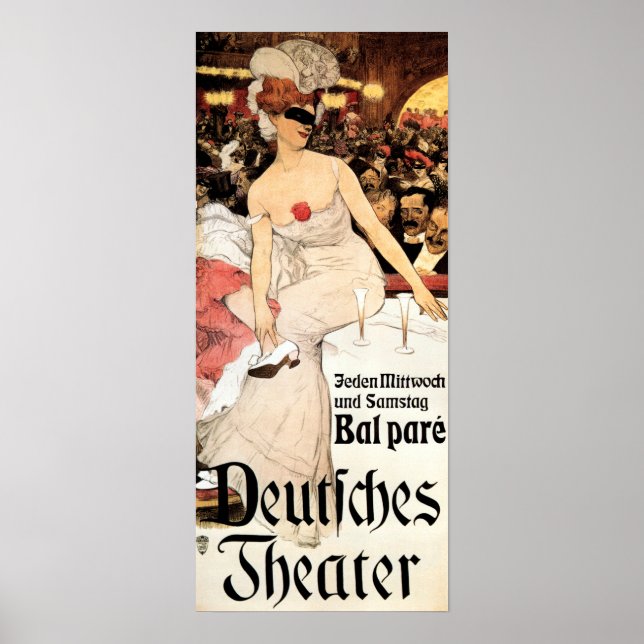 BAL PARE Deutsches Theatre Restaurant Adolf Munzer Poster (Front)