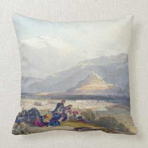 Bala Hissar and City of Kabul with the British Can Cushion