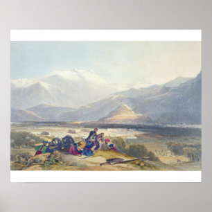 Bala Hissar and City of Kabul with the British Can Poster