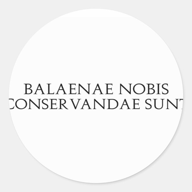 Balaenae Nobis Stickers (Front)