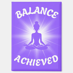 Balance Achieved Lotus Pose Magnet