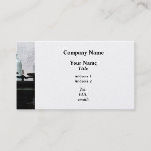 Balance and Bottles in Chem Lab - Platinum Finish Business Card