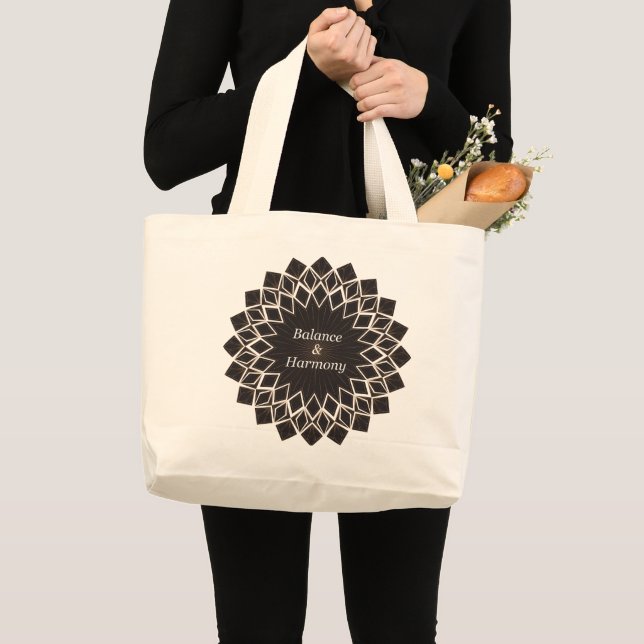 Balance and Harmony Large Tote Bag (Front (Product))