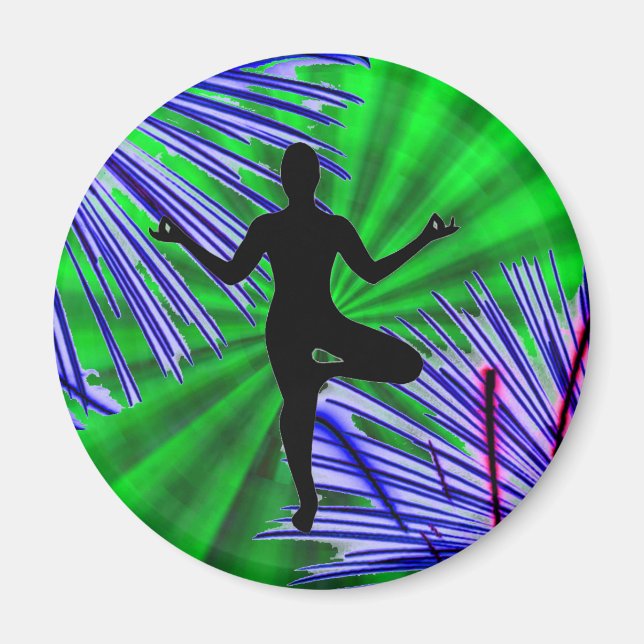 Balance and Joy - Yoga Magnet (Front)
