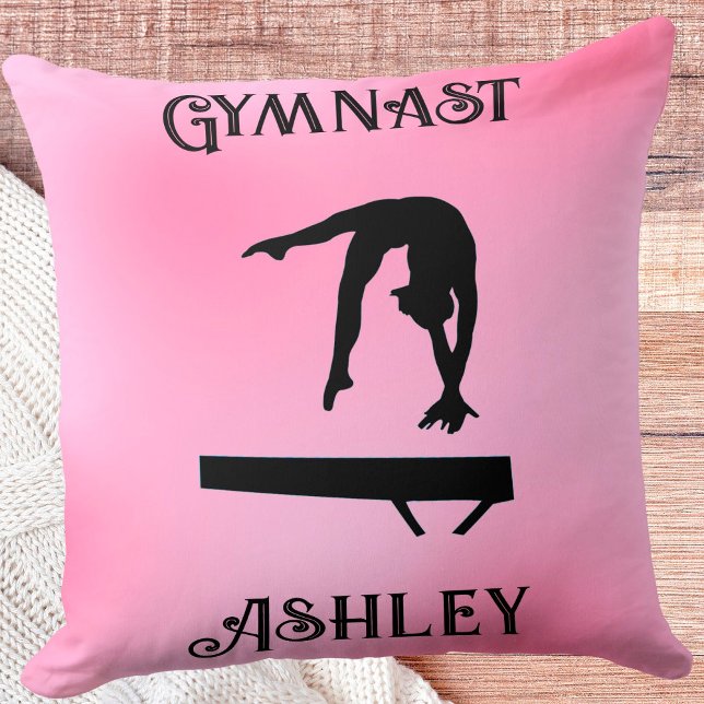 Balance Beam Pink Blush Gymnast   Cushion (Creator Uploaded)