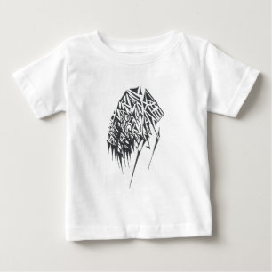 Balance Black White Abstract Tribal Tattoo Art Baby T-Shirt
