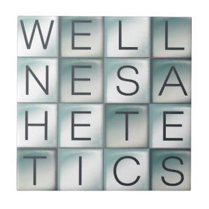 "Balance & Bliss" (Text-Based) Ceramic Tile