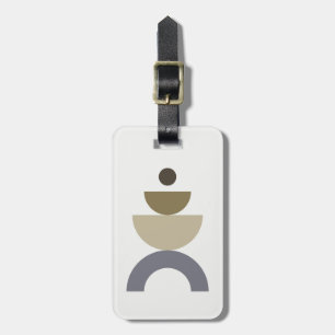 Balance - colourful Mid Century geometric shapes Luggage Tag