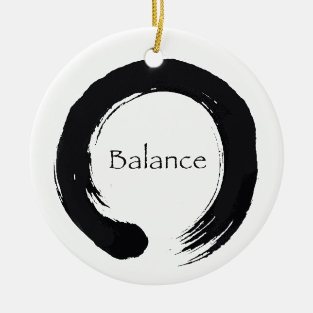 Balance & Enso Ornament (Front)