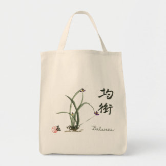 "Balance" Grocery Tote Bag
