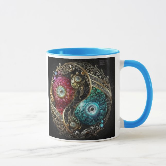 Balance & Harmony Yin Yang Design Cup (Right)
